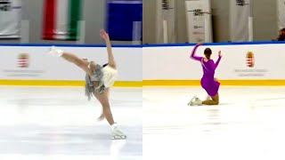 Budapest Trophy 2024 Womens short program  step sequences [upl. by Emmy]