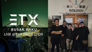 Busak Baku  Elisha Tiga Eksperiment  Live  The Projector [upl. by Nitsuga]