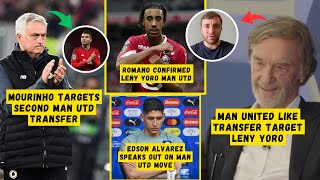 ROMANO CONFIRM❗Man Utd Talks Leny Yoro✅Mourinho Want Casemiro😱Alvarez Reacts Man Utd😍Man Utd News [upl. by Orsola]