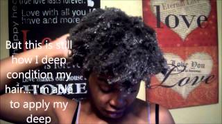 Wash and Go On 4C Hair Routine and How I Deep Condition with Wash and go styling [upl. by Nyliram457]