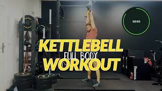 FULL BODY TABATA 8 MIN Kettlebell workout [upl. by Cletus596]