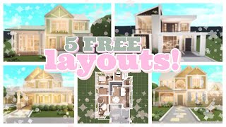 5 bloxburg roleplay HOUSE LAYOUTS 2 story [upl. by Ahseret]