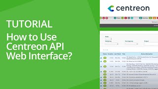 How to use Centreon API web interface [upl. by Remos]