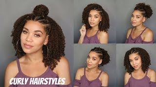 Curly Hairstyles Feat The Mane Choice  Lyasia in the City [upl. by Retsevel]