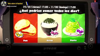 Splatoon 3 Festival del Teñido  Pan vs Arroz vs Pasta  Anuncio [upl. by Virgie]