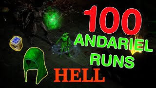 100 Andariel Runs HELL  Is It Worth it D2R [upl. by Evania503]