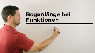 Bogenlänge bei Funktionen Formel mit Erklärung  Mathe by Daniel Jung [upl. by Aidni]