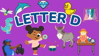 Letter D Vocabulary for Kids  Letter D Words vocabulary d letterdesign BabiesGiggling [upl. by Asirram741]