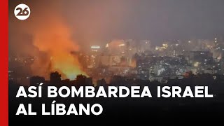 🚨 Así bombardea Israel al Líbano [upl. by Atirak]