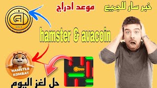 هام للجميع hamster Kombat amp avacoin [upl. by Nylecyoj604]