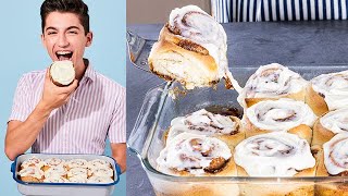 How To Make Cinnabon Cinnamon Rolls From Scratch  Eitan Bernath [upl. by Roehm]