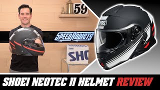 Shoei Neotec II Helmet Review at SpeedAddictscom [upl. by Relyhcs]