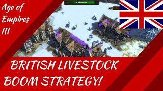 British Livestock Boom Strategy AoE III [upl. by Anoynek573]