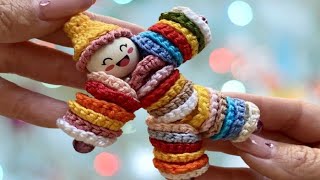 LLAVERO PAYASO BAILARÍN A CROCHET REGALOS QUE ENAMORAN [upl. by Seira]