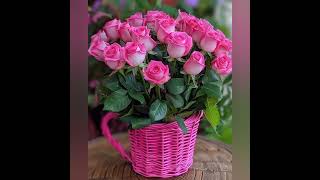 Beautiful Rose Bouquet Wallpaper Photos  Cute Flowers Bouquet Images  Image For whatsapp Dp 💐 [upl. by Anerys171]