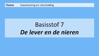 VMBO 4  Gaswisseling en uitscheiding  Basisstof 7 De lever en de nieren  8e editie [upl. by Bodi]