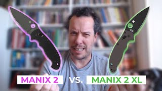 Spyderco Manix 2 vs Manix 2 XL Review Is it worth the money [upl. by Paton]