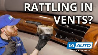 Rattling noise coming from heatAC vents in your car or truck Find blower motor problems easily [upl. by Keegan429]