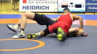 Wrestling  Ringen MDM 2024 Greiz 70 kg Freestyle Hajizada  Koch [upl. by Ocirrej994]