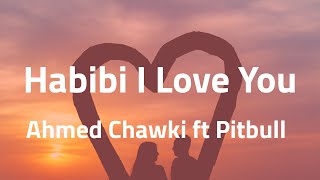 Habibi I Love You  Ahmed Chawki ft Pitbull Lyrics [upl. by Leunamne]