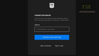 How to fix Connection error could not connect to the Epic Games Network [upl. by Eizdnil839]