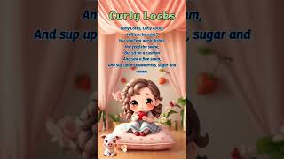 Curly Locks Poem Song With Lyrics youtube shortsyoutube [upl. by Aes937]