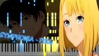 Takt Op Destiny Ending  SYMPHONIA FULL by Mika Nakashima Piano arrangement [upl. by Jollenta519]