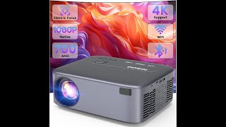 NISOO Native 1080P Projector Review – Pros amp Cons – 700 ANSI WiFi and Bluetooth [upl. by Nalyorf781]