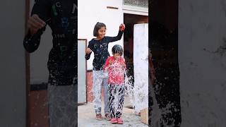 Water balloon 🎈 or Mansi shorts balloon prank [upl. by Gnolb]