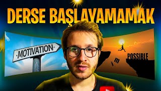 Derse Başlayamamanın Sebebi  Program Nasıl Oluşturulur DGS  YKS [upl. by Ybhsa443]