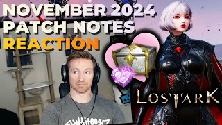 Johnpal Reacts to the November Patch Notes  Lost Ark [upl. by Ahsyla]