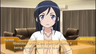 Oreimo Tsuzuku PSP Daisukes Life Counseling  Ayase Edition English Subtitles [upl. by Angelita]