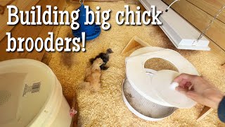 Building 2 BIG chick brooders  Silkie Vlog [upl. by Rains]