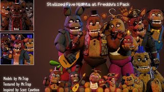 FNAF Song Stylized Animatronics Version 14 Especial Cumpleaños 2024🎂 [upl. by Rj670]