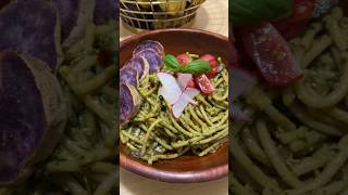 Vegan Pesto Pasta plantbased recipe veganfood veganrecipes vegan plantbasedfoodie [upl. by Sacha]