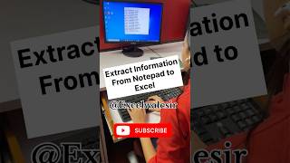 How to Extract information from notepad to Excel excelwalesir exceltips computertricks tutorial [upl. by Georgette]