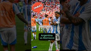 Chaos at the Olympics  Argentina vs Morocco olympics football argentina [upl. by Inah]