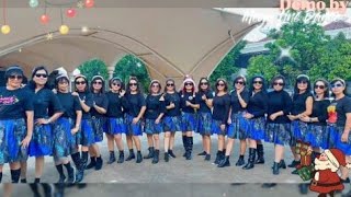 DEAR SANTA CHA LINE DANCE Choreographer  Mega Lienatha Lie INA amp mBah Wir INA  Nov 2023 [upl. by Koffman]