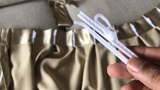 How to use adjustable curtain hooks  How to hang curtains with adjustable hooks  DIY with steps [upl. by Ybab]