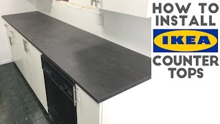 How To Install Laminate  IKEA Countertops  Quick and Easy [upl. by Epner]