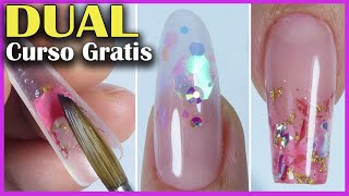 Como hacer Uñas Acrílicas ENCAPSULADAS con MOLDES DUAL SYSTEM🌟paso a paso 🌟 CURSO de DUAL 04 [upl. by Tolkan]