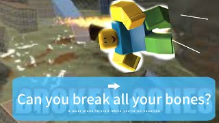 Surviving the Roblox Broken Bones Challenge [upl. by Leonid]