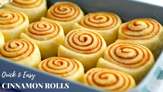 Quick and Easy Homemade Cinnamon Rolls Recipe  Soft and fluffy Cinnamon rolls in 4 simple steps [upl. by Bloxberg127]