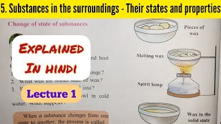 6th Std  Science  Chapter 5 Substances in the surroundings  their states and properties explained [upl. by Brunella195]