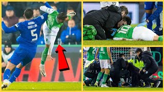 Video 🔴 Martin Boyle Nasty Injury  Hibernian Football star suffers head injury vs Rangers [upl. by Ardnuaet]