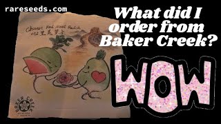 What I got from BAKER CREEK SEED HAUL seedhaul bakercreek rareseeds gardening plants seeds [upl. by Silenay]