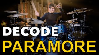 PARAMORE  DECODE  BRUNO VALVERDE  DRUM PLAYTHROUGH [upl. by Rachael870]