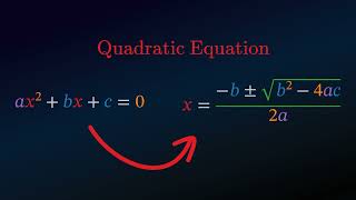 Quadratic Equation [upl. by Allys]