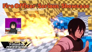 Fire Officer Serious Showcase Benimaru Fire Force All Star Tower Defense ASTD [upl. by Airetal893]