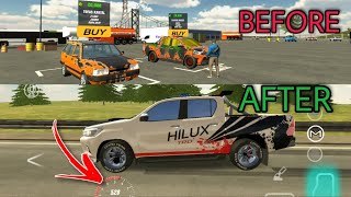 funny🤣rebuilding dirty amp rusty toyota hilux car parking multiplayer roleplay new update [upl. by Ylrad]